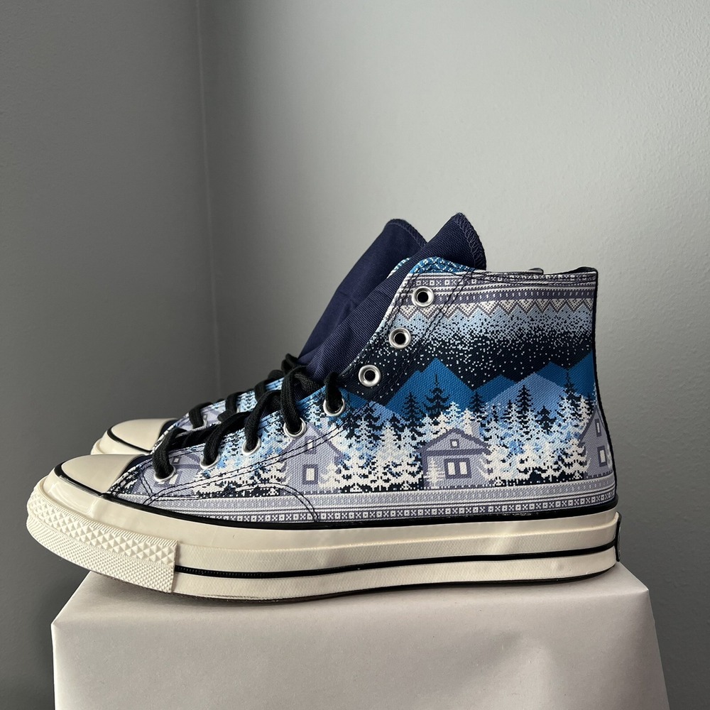 Converse Chuck All Star Chuck 70 Holiday Sweater High-Top Shoes Size 11 Mens